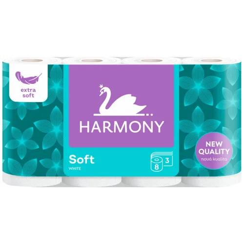 Туалетний папір Harmony Soft 3-шаровий 8шт