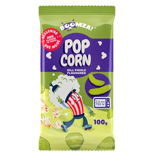 Попкорн Boomza зі смаком солоного огірка 100г