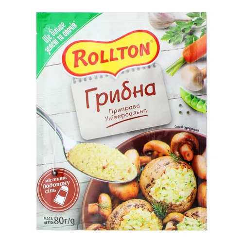 Приправа універсальна Грибна Роллтон м/у 80г