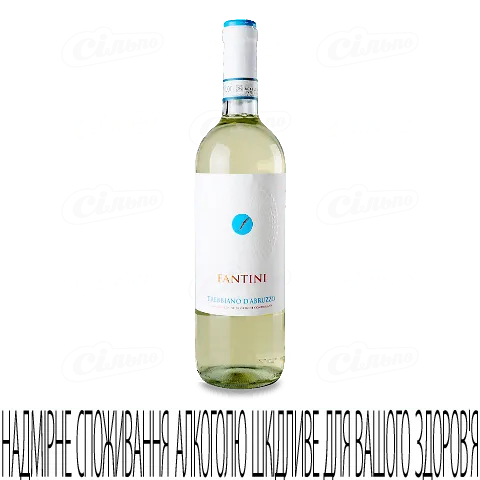 Вино Fantini Trebbiano D'abruzzo біле сухе, 0,75л