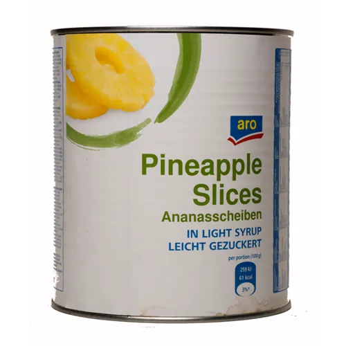 Ананас Aro кільця в легкому сиропі 3100г