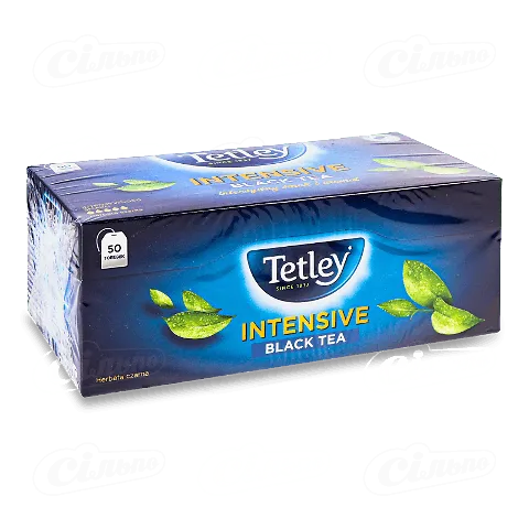 Чай чорний Tetley Intensive Black, 50*2г