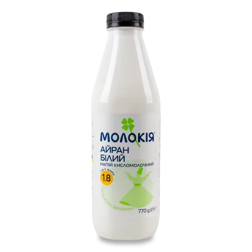 Айран 1.8% Натуральний Білий Молокія п/пл, 770г