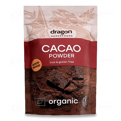 Какао-порошок Dragon Superfoods з бобів кріолло, 200г