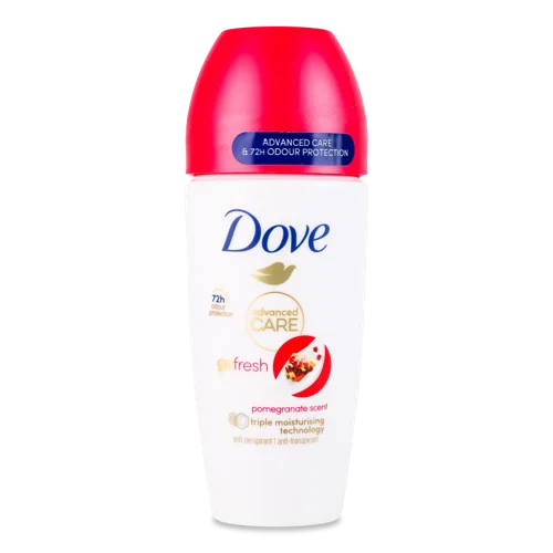 Антиперспірант Кульковий Dove Go Fresh Advanced Care з Вишуканим Гранатовим Ароматом, 50мл