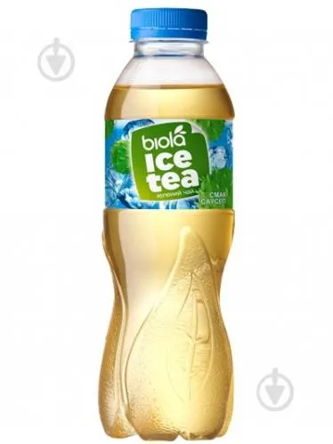 Чай зелений холодний Biola Ice Tea зі смаком саусеп 0,92л