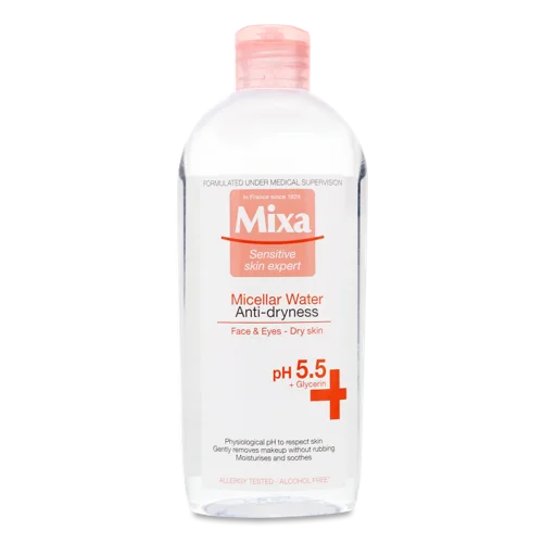 Вода Міцелярна Anti-dryness Mixa, 400 мл