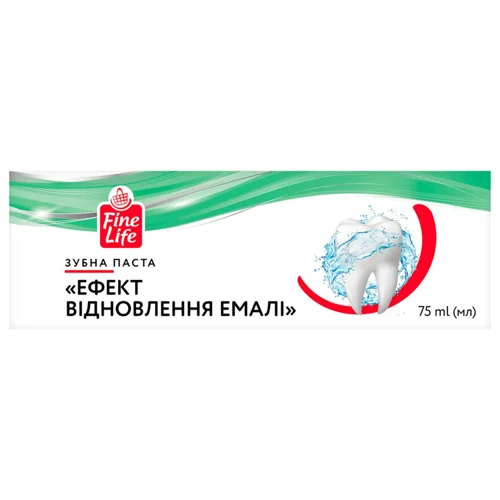 Зубна паста Fine Life Ефект відновлення емалі 75мл