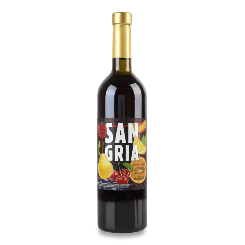 Винний Напій Напівсолодкий Слабоалкогольний Sangria Salute, 750мл, 6-6.9%