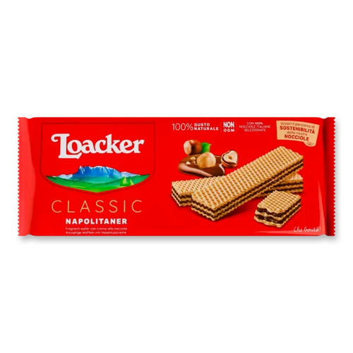 Вафлі З Горіховою Начинкою Napolitaner Classic, в/ґ, 175г