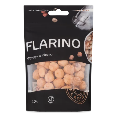 Фундук Солоний Flarino, вищого ґатунку, 100г