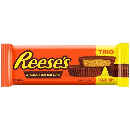Батончик Reese's Peanut Butter Cups Trio 63г