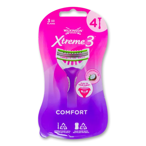 Бритва Одноразова Comfort Xtreme3 Wilkinson Sword, 4 шт