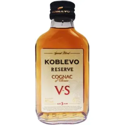 Коньяк України Коблево Резерв (3 зірочки, 40%) 0,1л