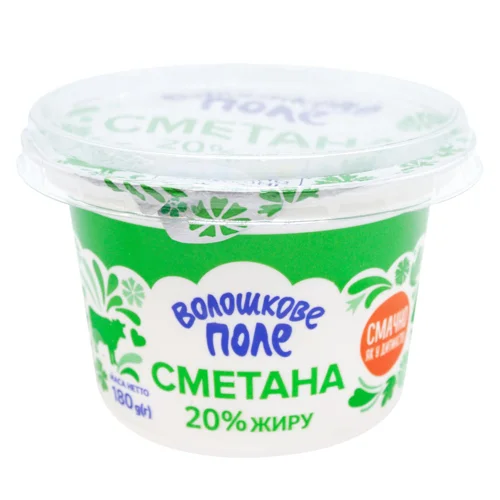 Сметана Волошкове Поле 20% 180г