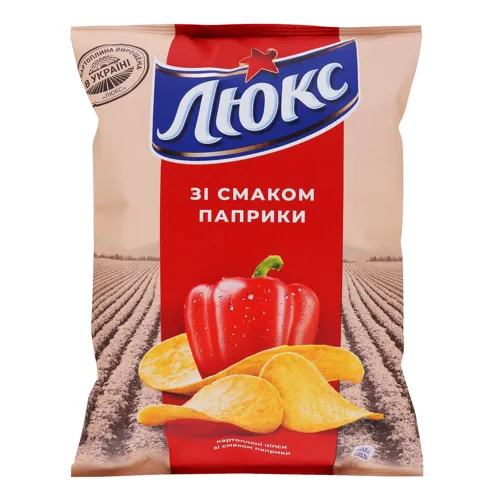 Чіпси картопляні «Паприка» Люкс м/у 71г