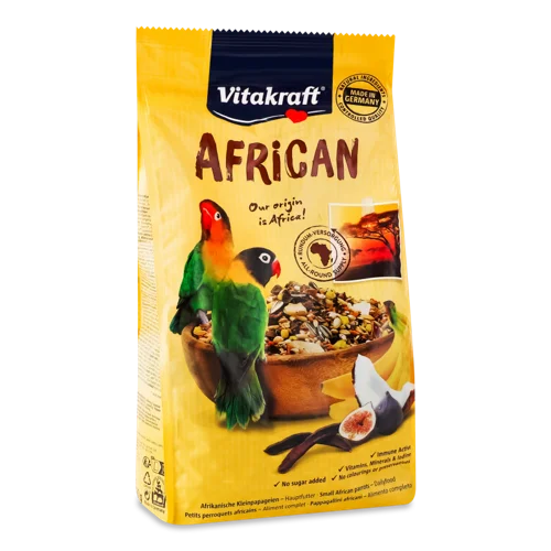 Корм Для Папуг Нерозлучників Повнораціонний African Vitakraft, в/ґ, 750г