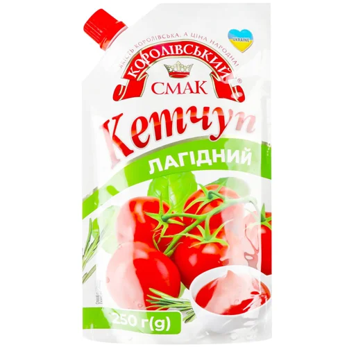 Кетчуп Королівський Смак Лагідний 250г