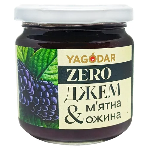 Джем Yagodar 210 г М'ята-Ожина б/цукру