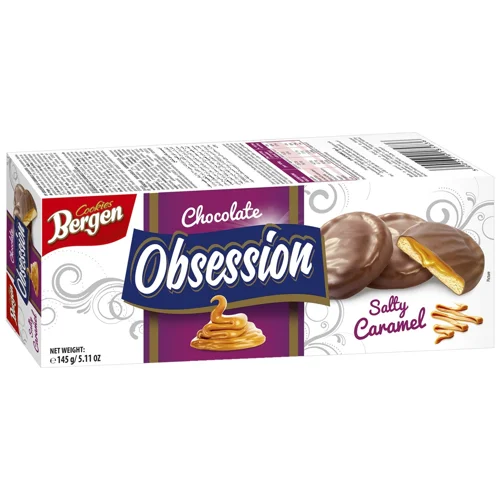 Печиво Bergen Obsession з солоною карамеллю 128г
