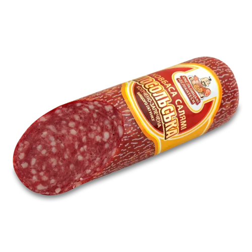 Ковбаса Салямі Посольська Хмельницькі Делікатеси Напівкопчене, кг