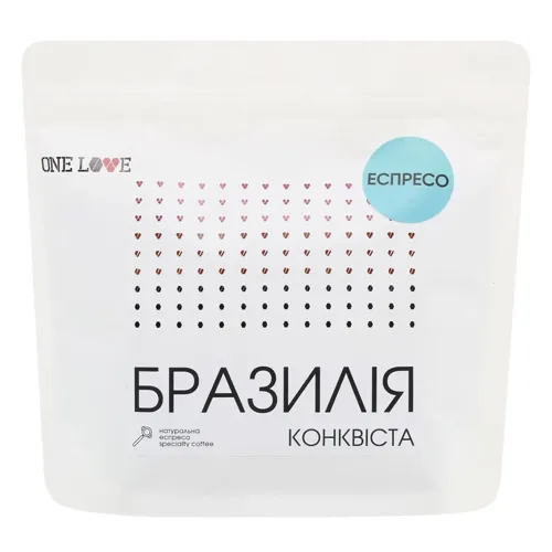 Кава One Love Бразилія Конквіста в зернах 250г