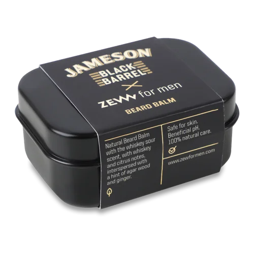 Бальзам для бороди твердий Black Barrel Jameson ZEW для чоловіків, 80 мл