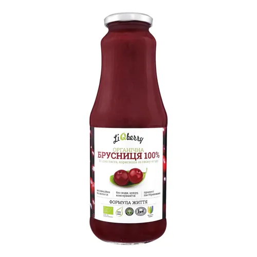 Паста ягідна Брусниця LiQberry 1кг