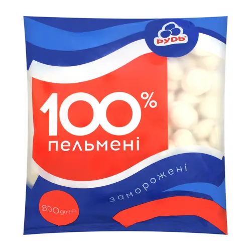 Пельмені 100% Рудь м/у 800г