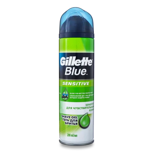Гель для Гоління Blue Sensitive Gillette, 200 мл