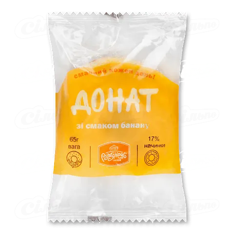 Донат Рум'янець зі смаком банану, 65г