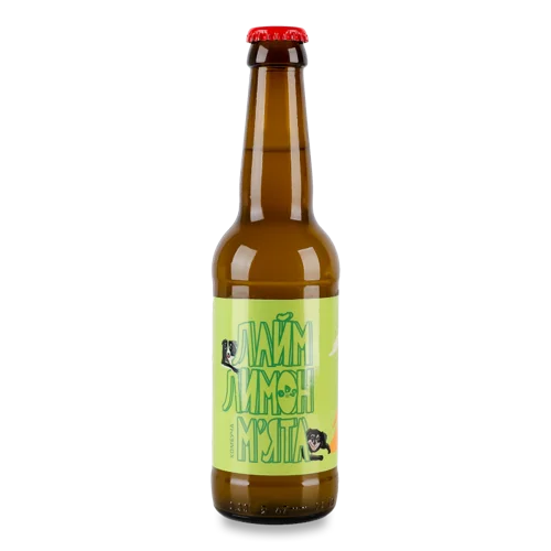 Комбуча Лайм-Лимон-М'ята, в/ґ, c/б 330мл