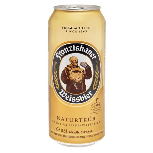 Пиво Franziskaner Hefe-Weissbier світле нефільтроване 5% 0,5л