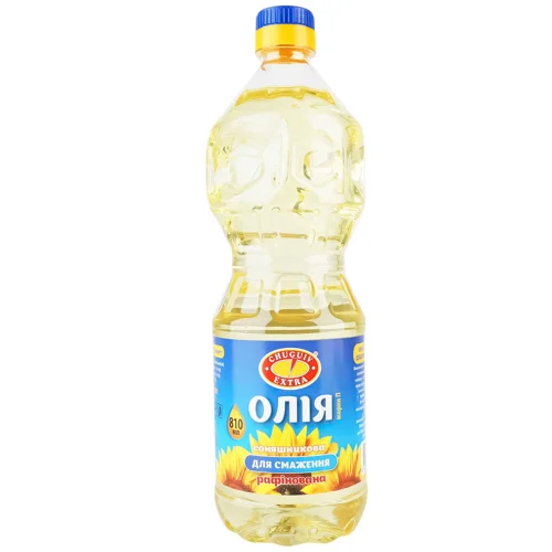 Олія соняшникова Chuguiv Extra Для смаження рафінована 810мл
