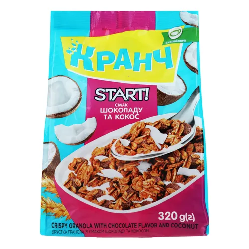 Гранола хрустка «Шоколад-кокос» Кранч Start! 320г