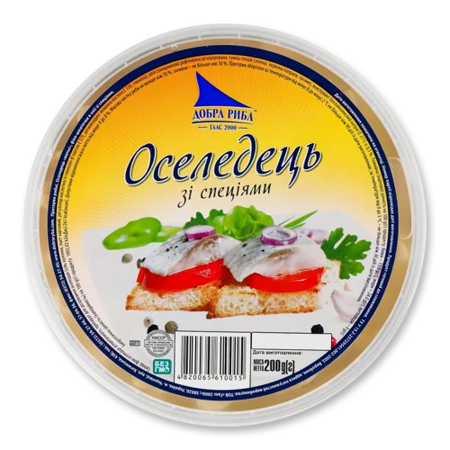 Оселедець Філе-Шматочки В Олії Зі Спеціями, В/ґ, 200г