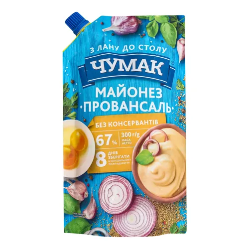 Майонез 67% Провансаль Чумак д/п 300г