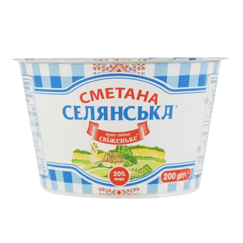 Сметана 20% Селянська ст 200г