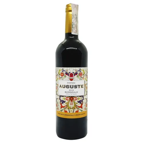 Вино Chateau Auguste Bordeaux Superieur AOC червоне сухе 13,5% 0,75л