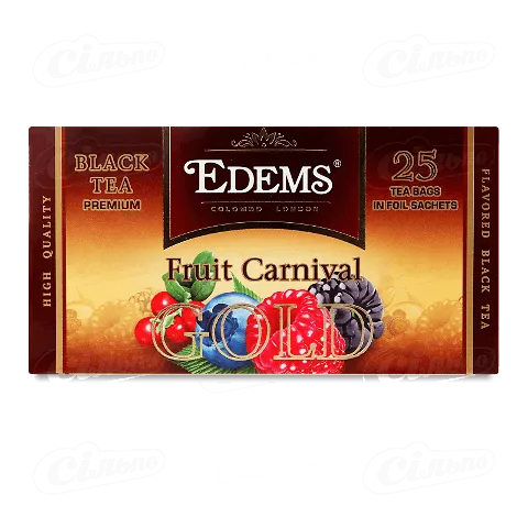 Чай чорний Edems Gold Fruit Carnival, 25*2г