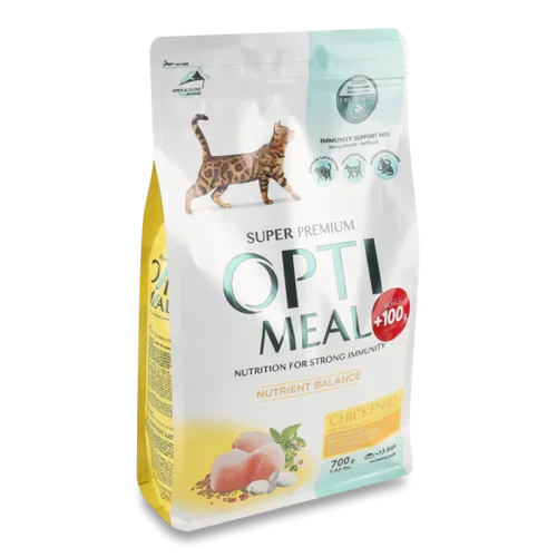 Корм для котів Optimeal з куркою сухий