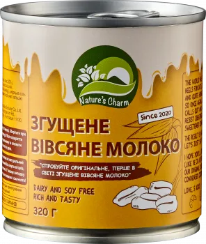Овсяне сгущене молоко Nature's Charm 320г