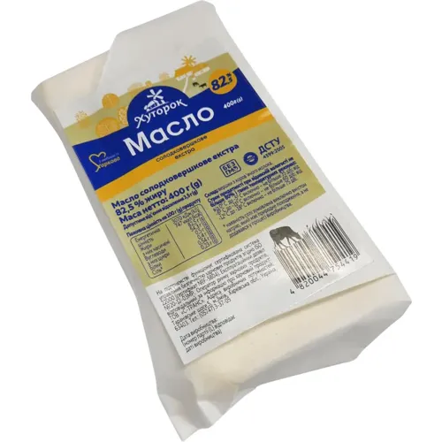 Масло Хуторок солодковершкове 82% 400г
