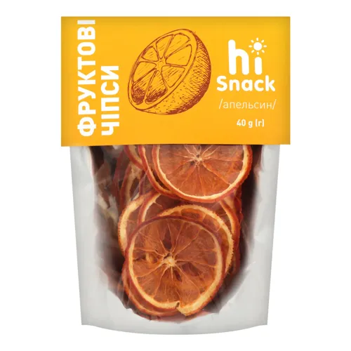 Чіпси фруктові сушені Апельсин hiSnack д/п 40г