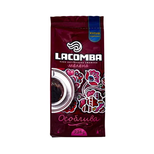 Кава натуральна смажена мелена Особлива Lacomba м/у 224г