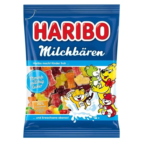 Цукерки Haribo Молочні ведмедики 160г