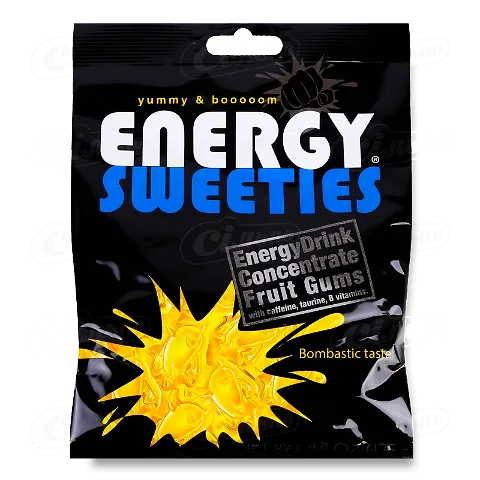 Цукерки EnergySweeties з енергетиком жовті, 125г