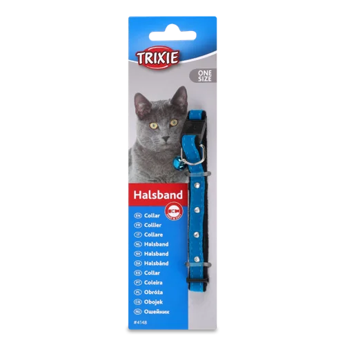 Нашийник Для Котів Вельвет З Заклепками І Дзвіночком №4148 Trixie, 1шт