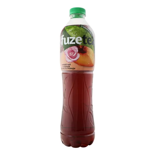 Чай холодний чорний зі смаком персика та троянди Fuzetea п/пл 1.5л