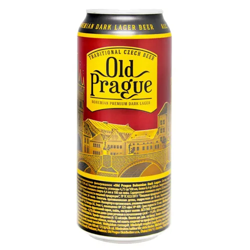 Пиво Old Prague Bohemian Dark Lager темне фільтроване 4,4% 0,5л